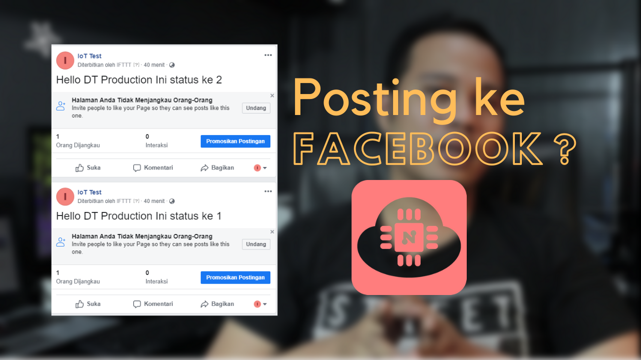 Posting Status ke Facebook Page Dengan NodeMCU